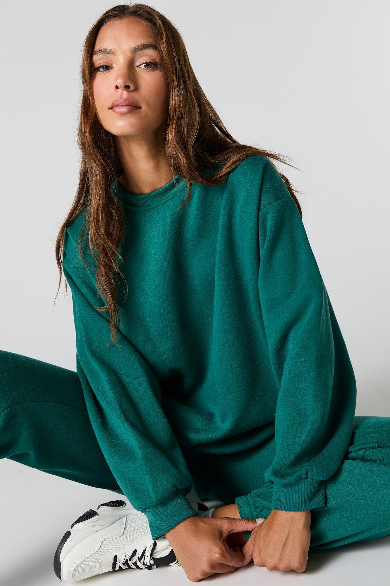 Oversized Fleece Sweatshirt Female Product Image