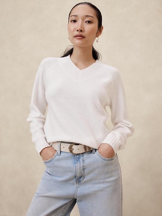 Cozy Vee-Neck Sweater Product Image