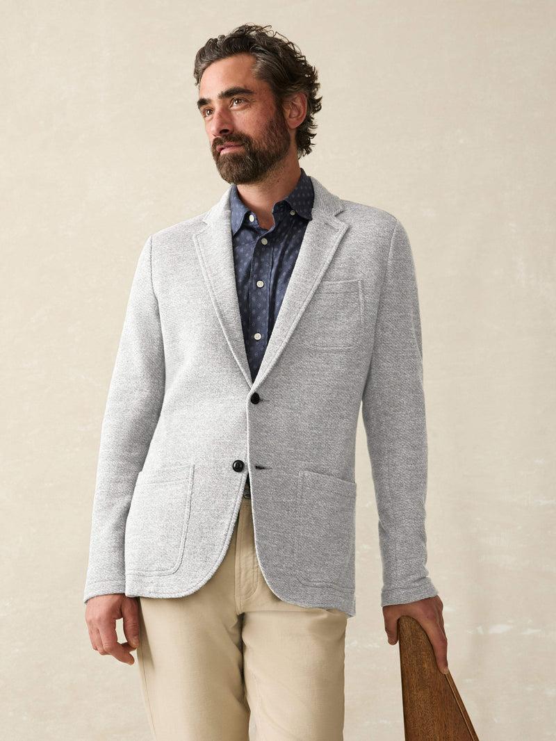 Inlet Knit Blazer - Heather Grey Product Image