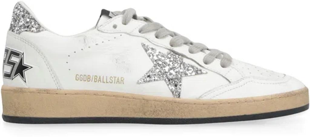 GOLDEN GOOSE Multicolor Leather Ball Star Sneakers In White Product Image