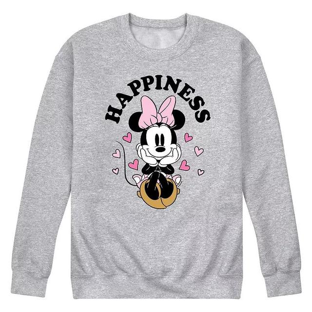 Disneys Minnie Mouse Mens Happiness Fleece Sweatshirt Product Image