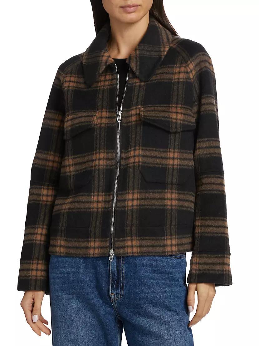 Cheyenne Plaid Wool-Blend Jacket Product Image