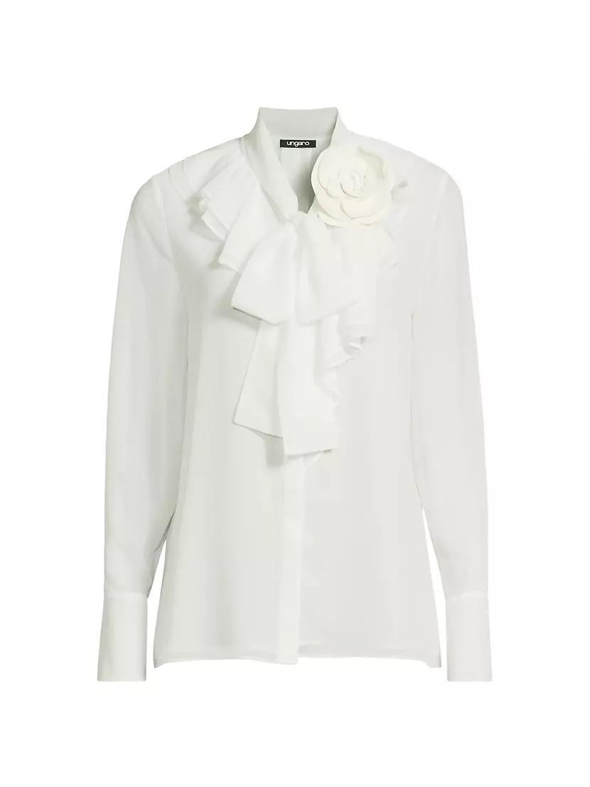 Yoli Ruffle Flower Blouse Product Image