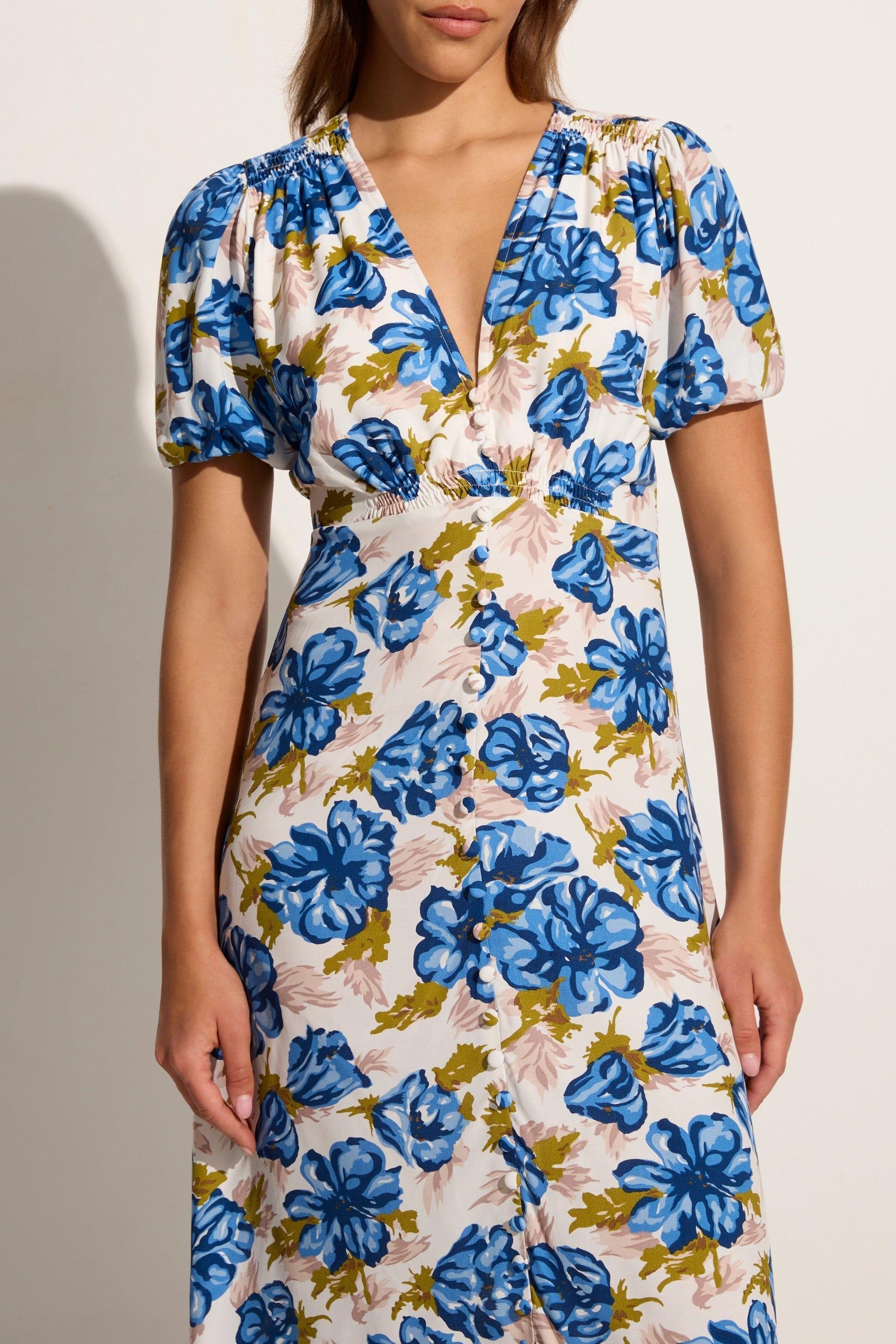 Bellavista Midi Dress Isadora Floral Navy - Final Sale Product Image