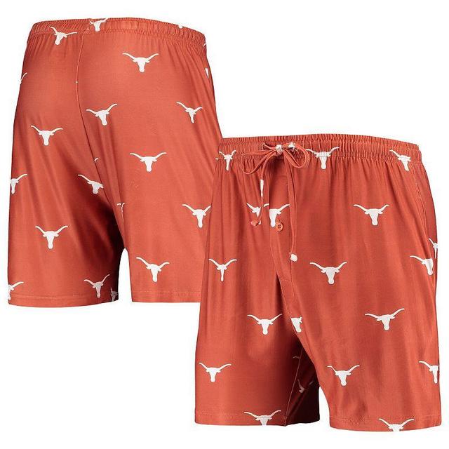 Mens Concepts Sport Texas Orange Texas Longhorns Flagship Allover Print Jam Shorts Product Image