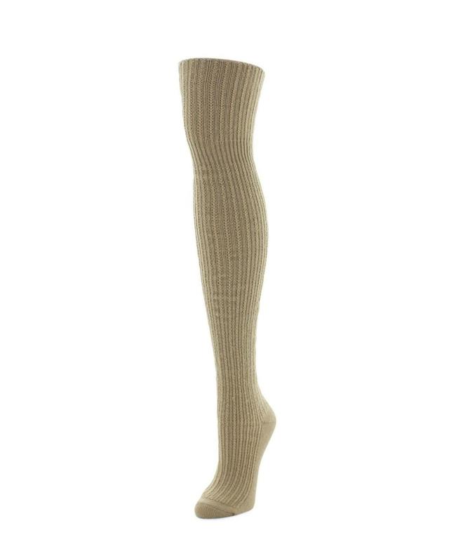 MeMoi Womens Cable Rib Over The Knee Socks Product Image