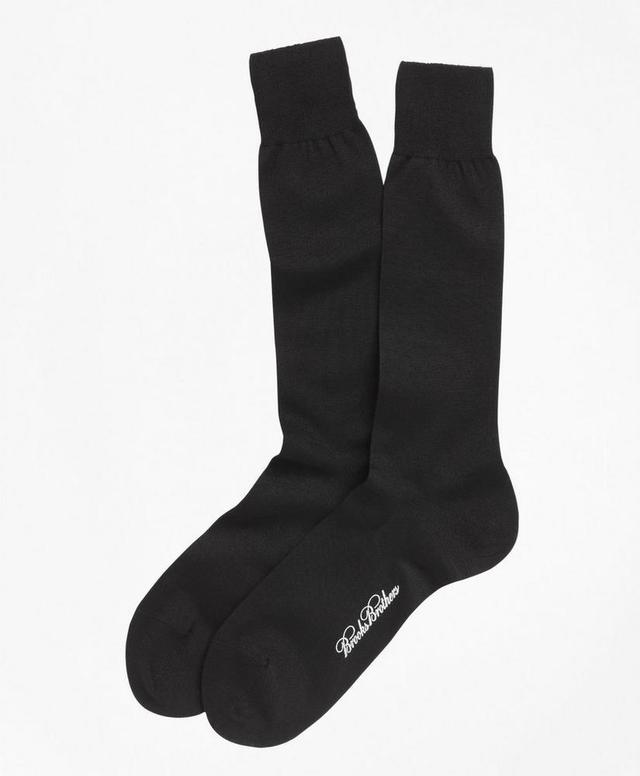 Egyptian Cotton Jersey Knit Crew Socks Product Image