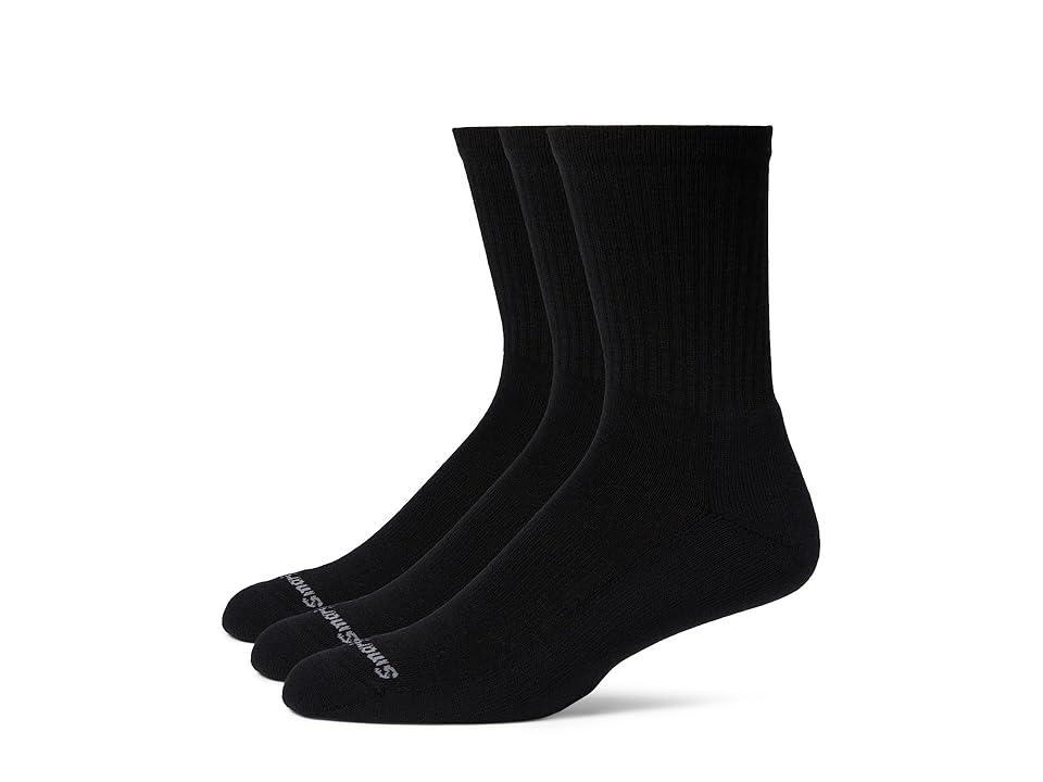 Smartwool Everyday Solid Rib Crew 3-Pack Men's Crew Cut Socks Shoes Product Image