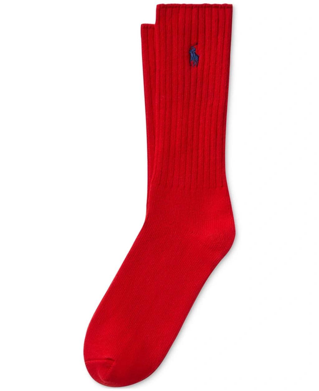 Men's Single Classic Crew Socks In Wine Product Image