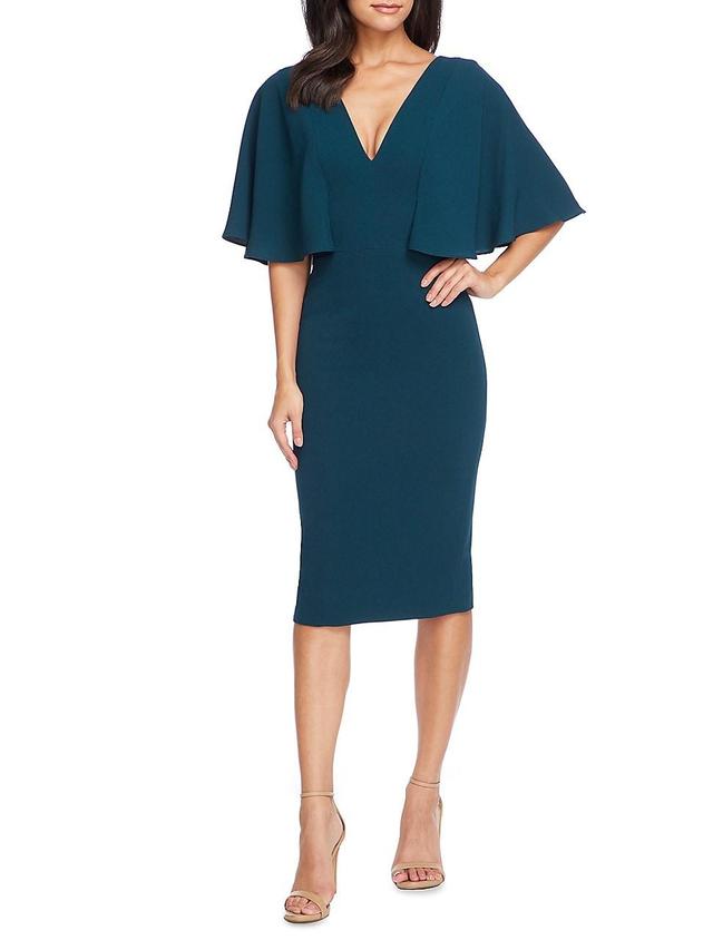 Womens Louisa Flutter-Sleeve Dress Product Image