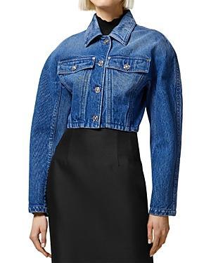 Womens Crop Denim Jacket Product Image