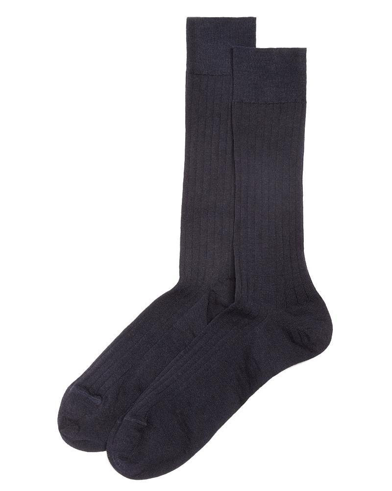 The Mens Store at Bloomingdales Ribbed Dress Socks - 100% Exclusive Product Image