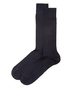 The Mens Store at Bloomingdales Ribbed Cotton Blend Socks - 100% Exclusive Product Image