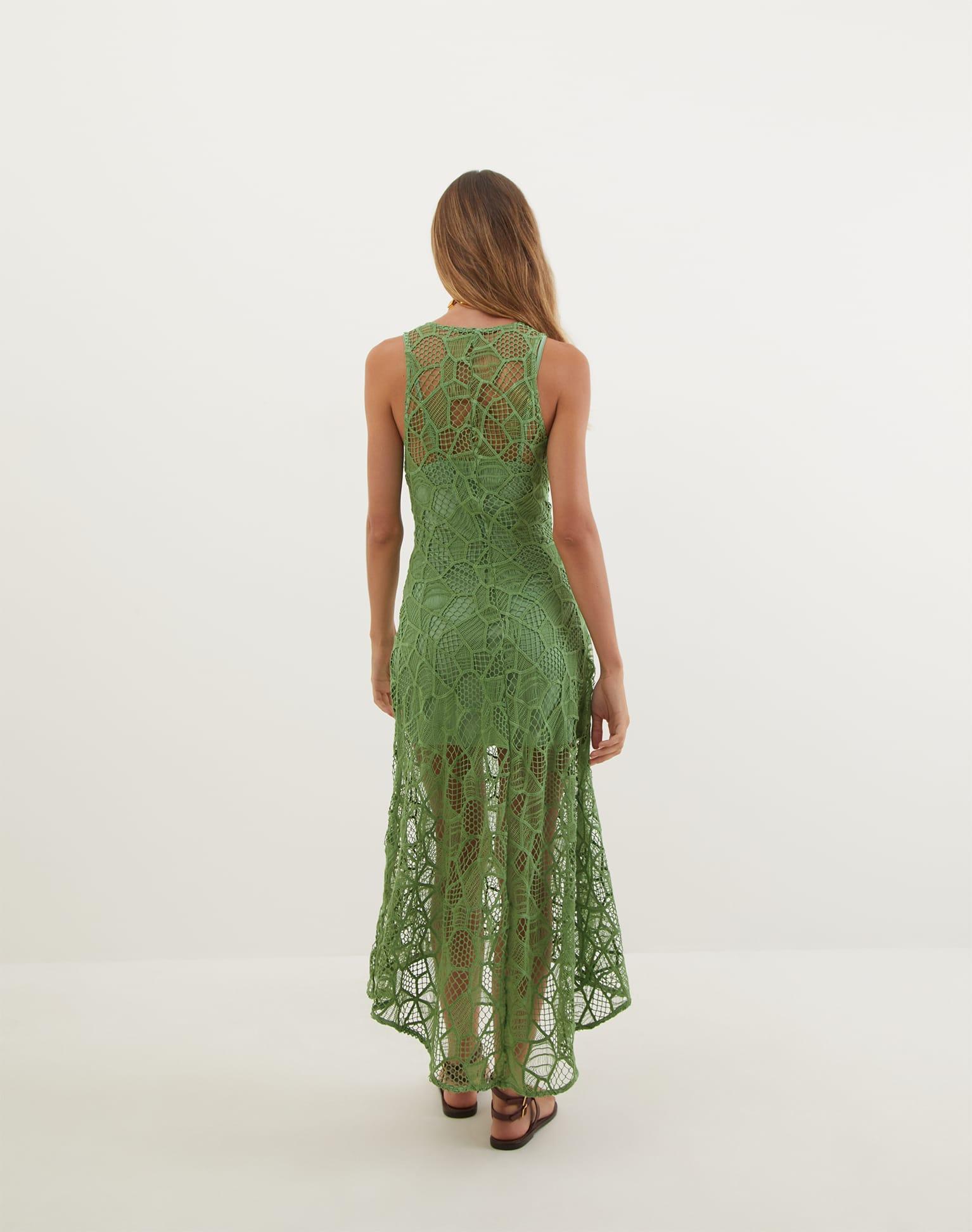 Hollie Midi Dress - Aloe Product Image