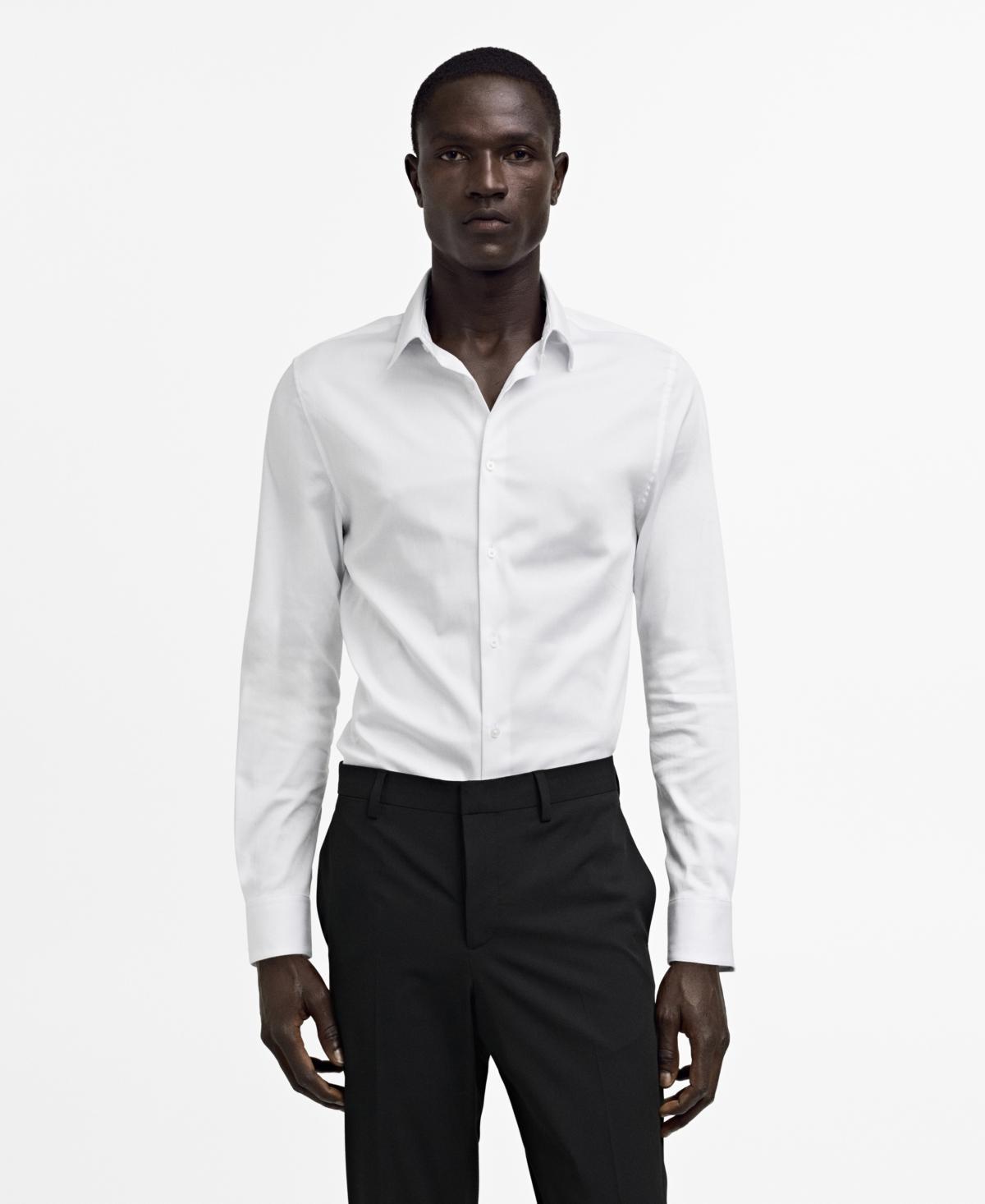 Mango Mens Super Slim-Fit Poplin Dress Shirt Product Image