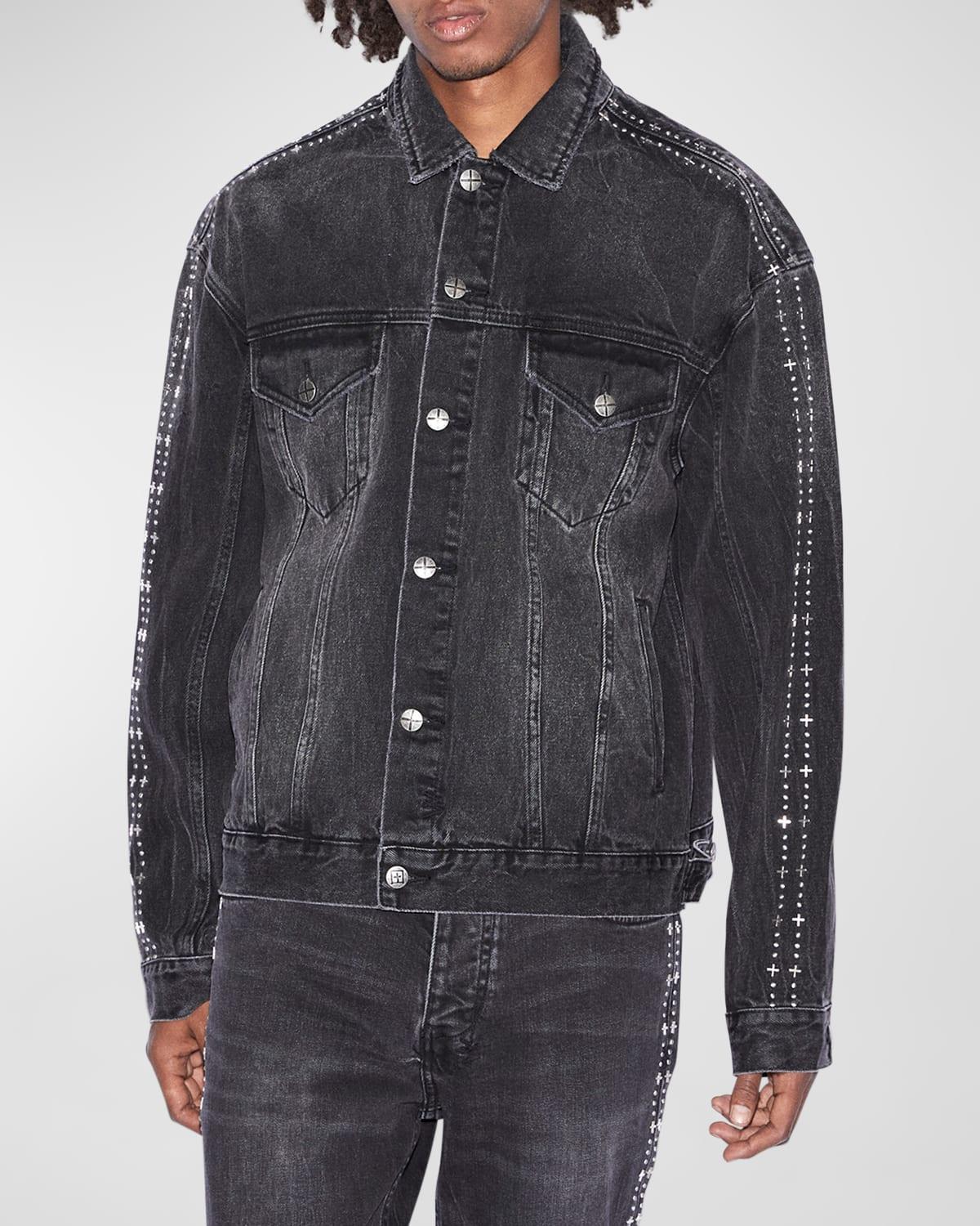 Mens Oh G Metalik Stripe Denim Jacket Product Image