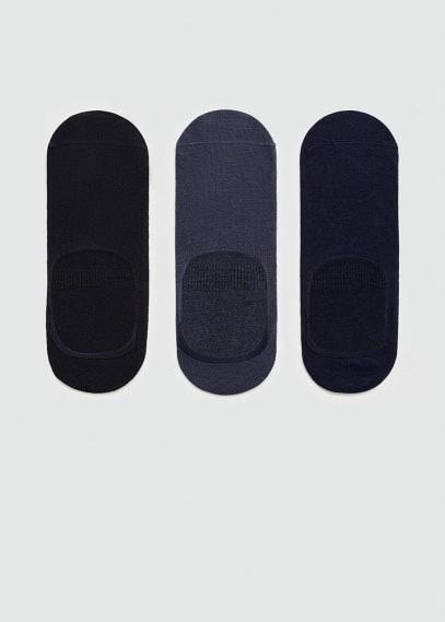 MANGO MAN - Pack of 3 cotton socks dark navyMen Product Image