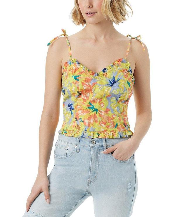 Jessica Simpson Clare Printed Peplum Tank Top Product Image