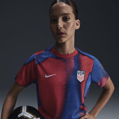 USMNT Academy Pro Nike Women's Dri-FIT Soccer Pre-Match Short-Sleeve Top Product Image