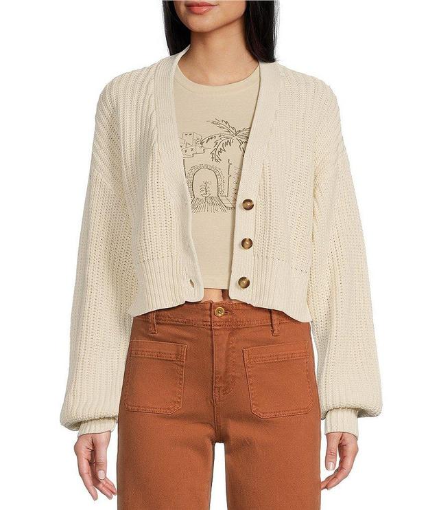 Roxy Sundaze Button Front Cropped Cardigan Product Image