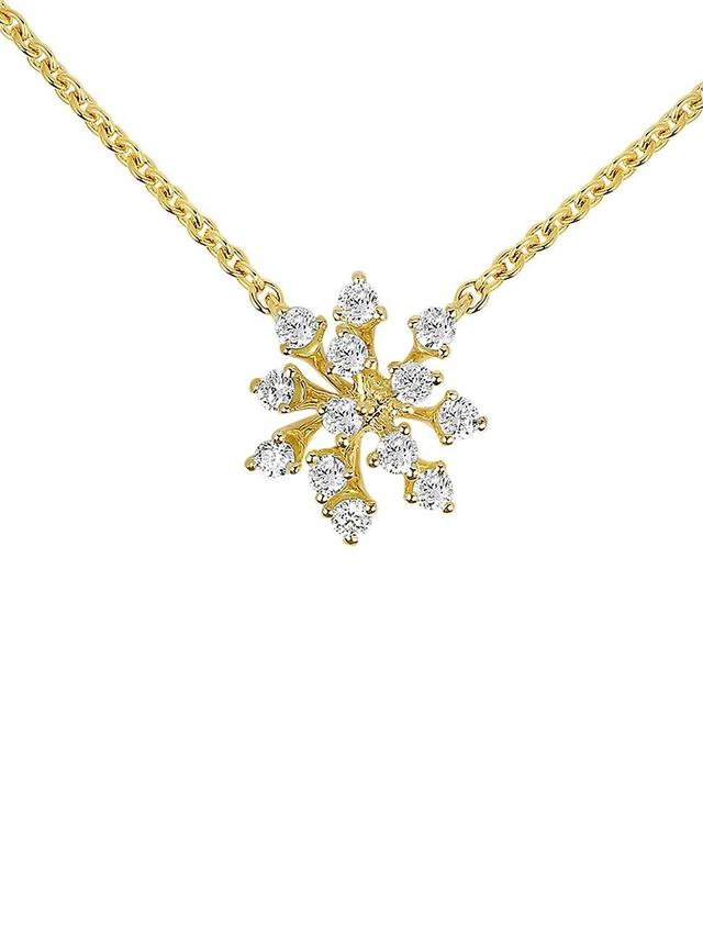 Womens Luminus 18K Yellow Gold & 0.17 TCW Diamond Pendant Necklace Product Image