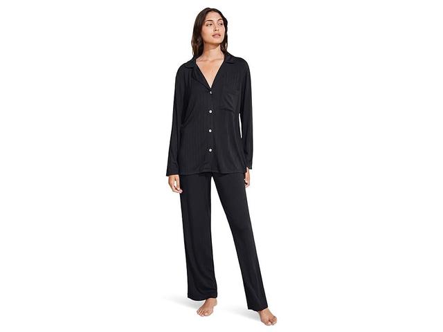 Eberjey Gisele Ribbed Long Pajama Set Product Image