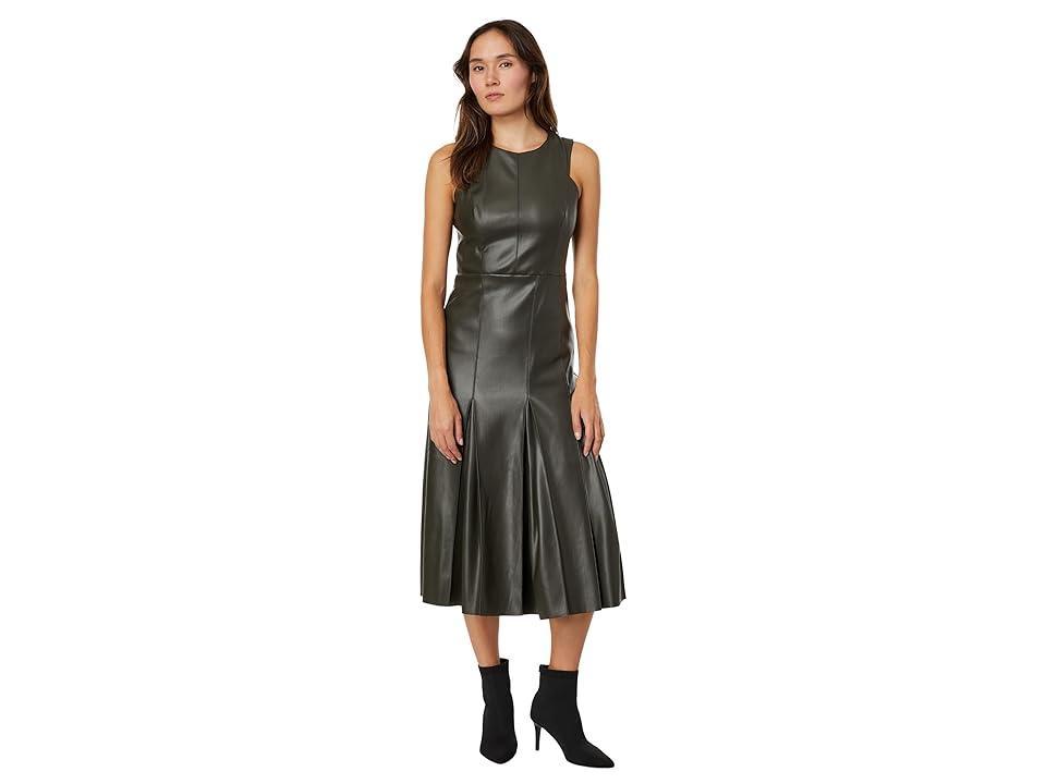 En Saison Layne Faux Leather Midi Dress Product Image