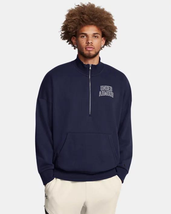 Mens UA Icon Heavyweight Terry Oversized  Zip Product Image