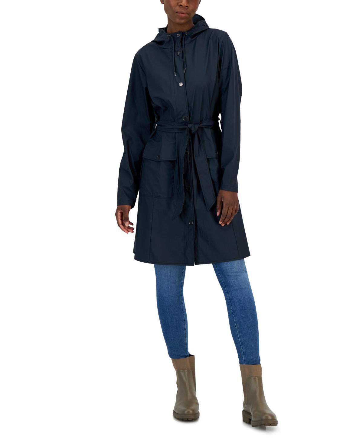 Womens Curve Hooded Rain Jacket Product Image