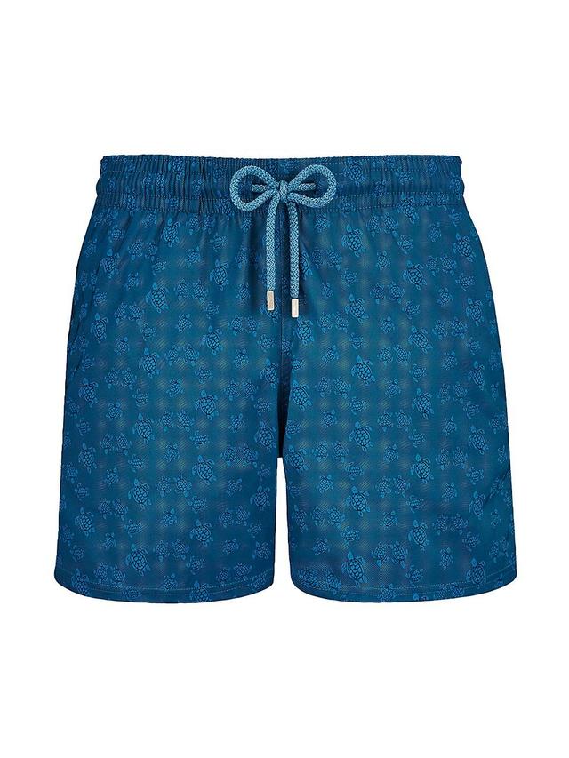 Mens Turtle Jacquard Swim Shorts Product Image