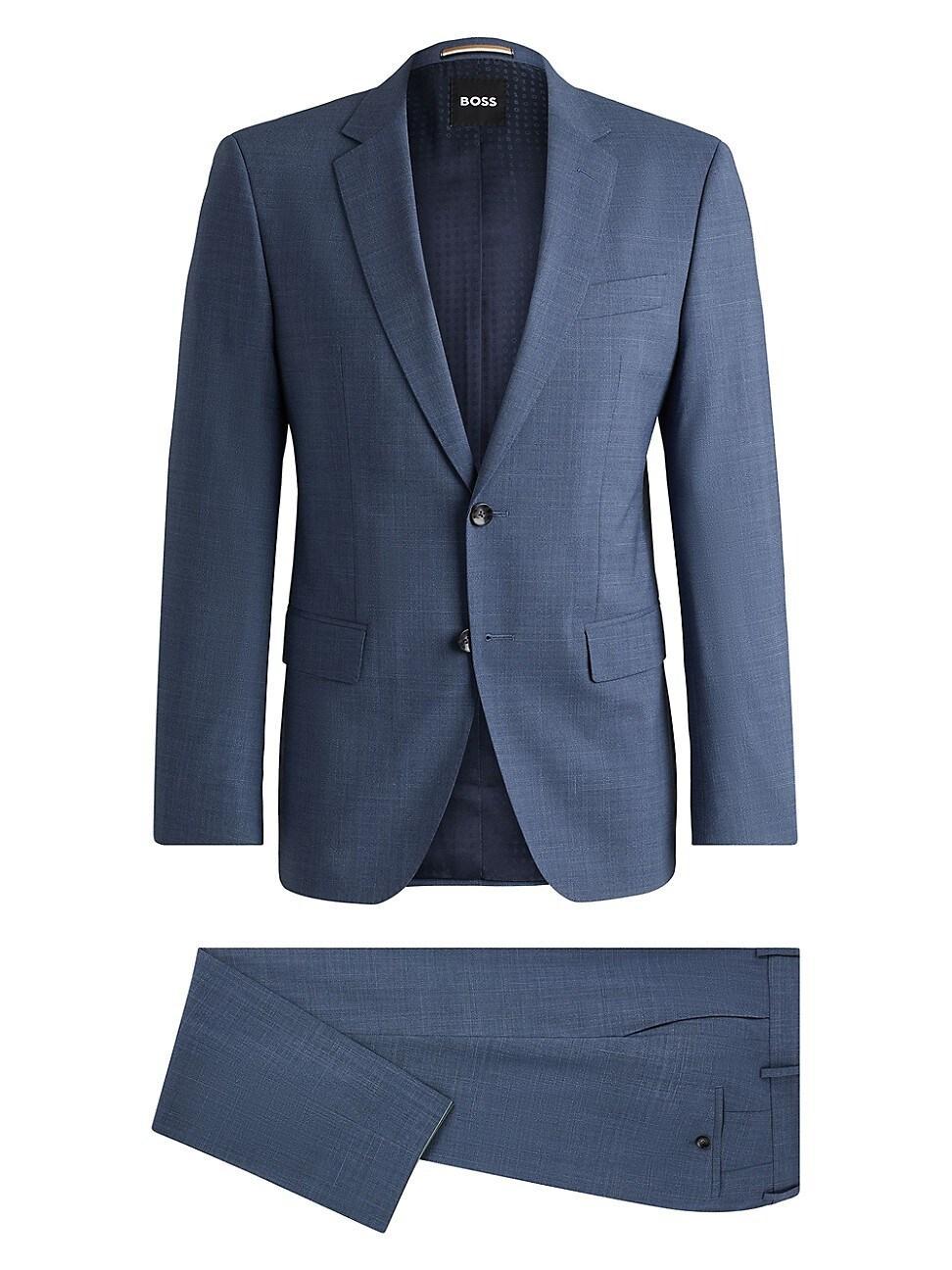 Mens Slim-Fit Suit in Patterned Stretch Cloth Product Image