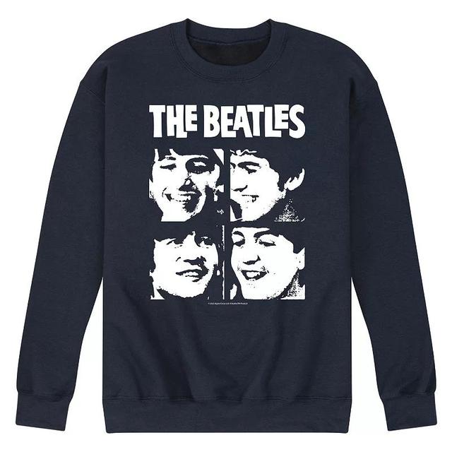 Mens The Beatles Faces Sweatshirt Blue Product Image