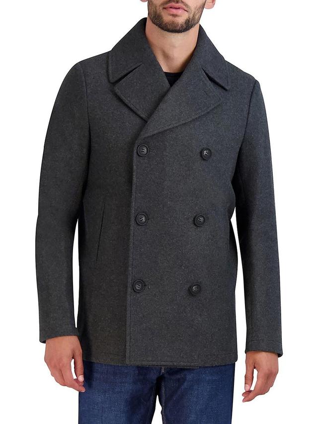 Mens Stretch Wool Peacoat Product Image