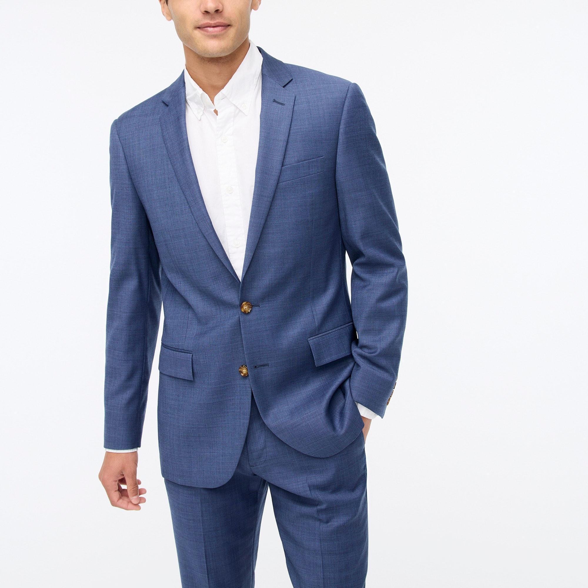 Slim-fit Thompson worsted wool suit jacket Product Image