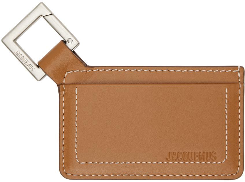 JACQUEMUS Brown Les Classiques 'le Porte-cartes Cuerda' Card Holder In 811 Light Brown 2 Product Image