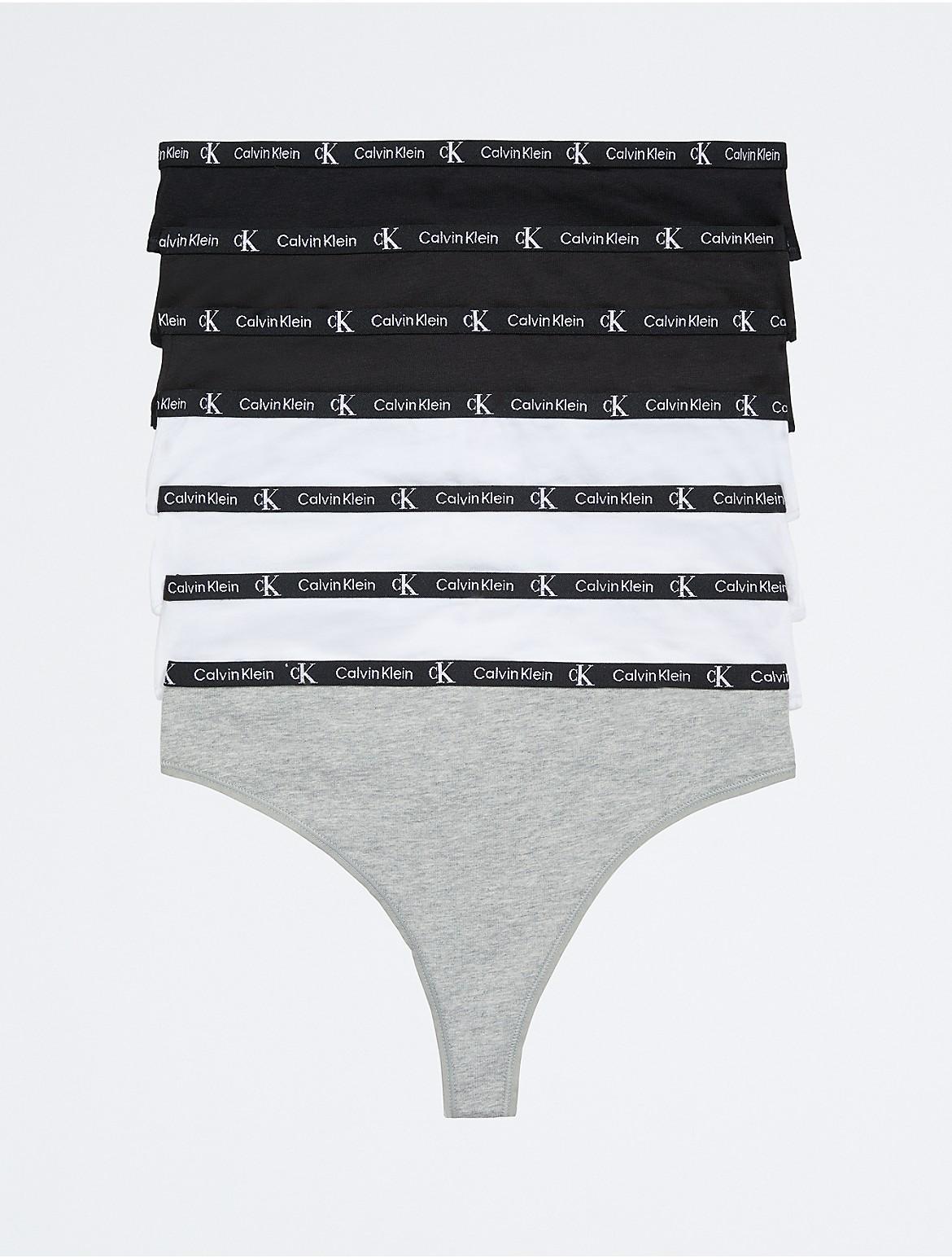 Calvin Klein Womens Calvin Klein 1996 Cotton Stretch 7-Pack Modern Thong - Multi - XL Product Image