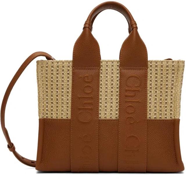 Small Woody Tote Bag In Brown Product Image