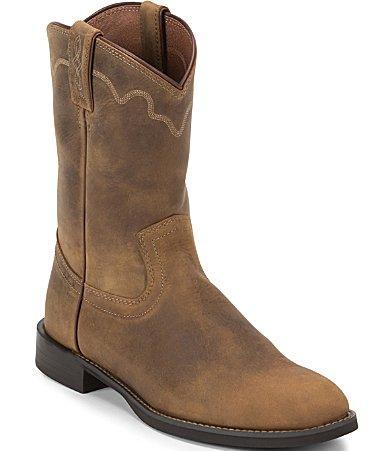 Justin Boots Mens Jeb 10 Western Roper Leather Boots Product Image