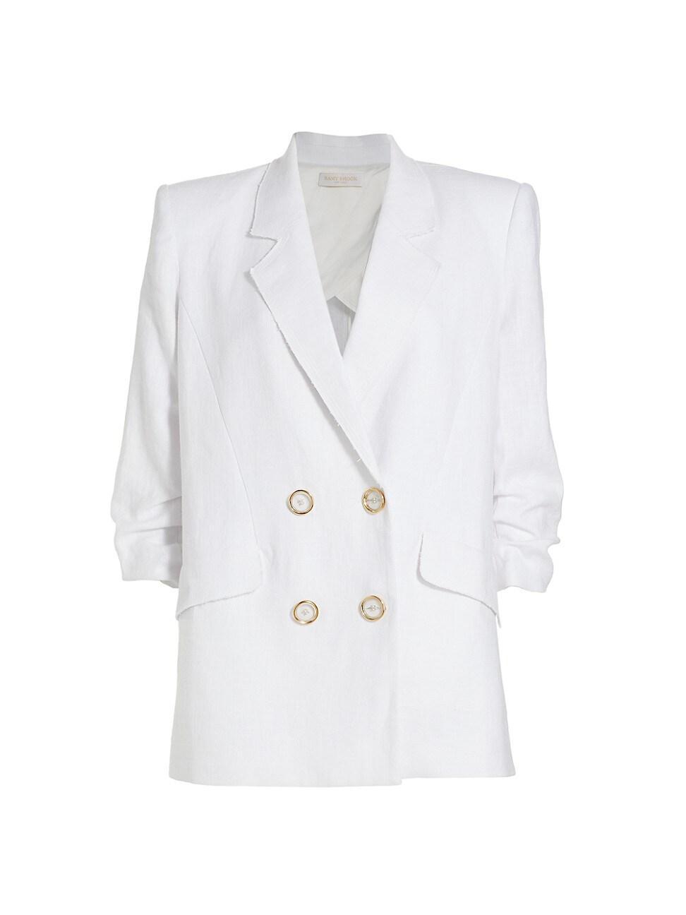 Womens Gianna Double-Breasted Twill Blazer Product Image