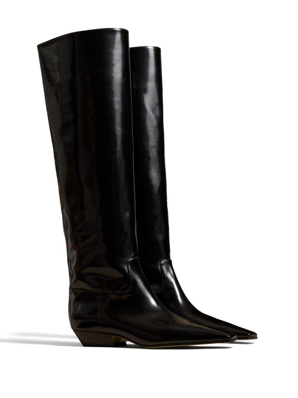 The Marfa knee-high leather boots Product Image