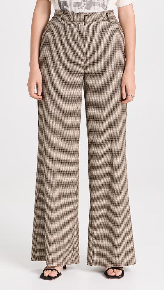 ANINE BING Lyra Trousers Mini Houndstooth | Shopbop Product Image