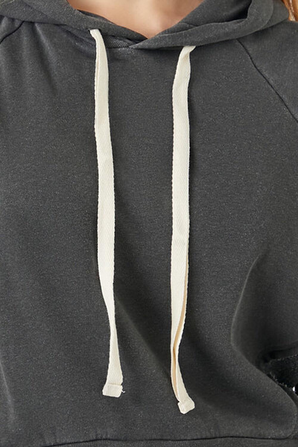 Reworked Fleece Raglan Hoodie | Forever 21 Product Image