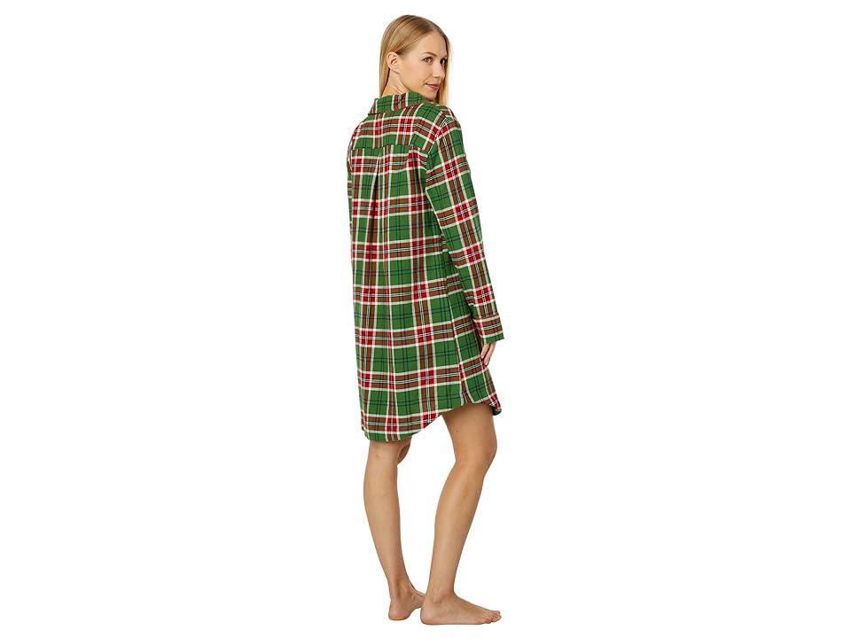 Little Blue House by Hatley Country Christmas Plaid Flannel Nightdress Women's Pajama Product Image