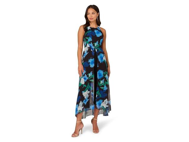 Adrianna Papell Floral Print Jumpsuit Multi) Women's Dress Product Image