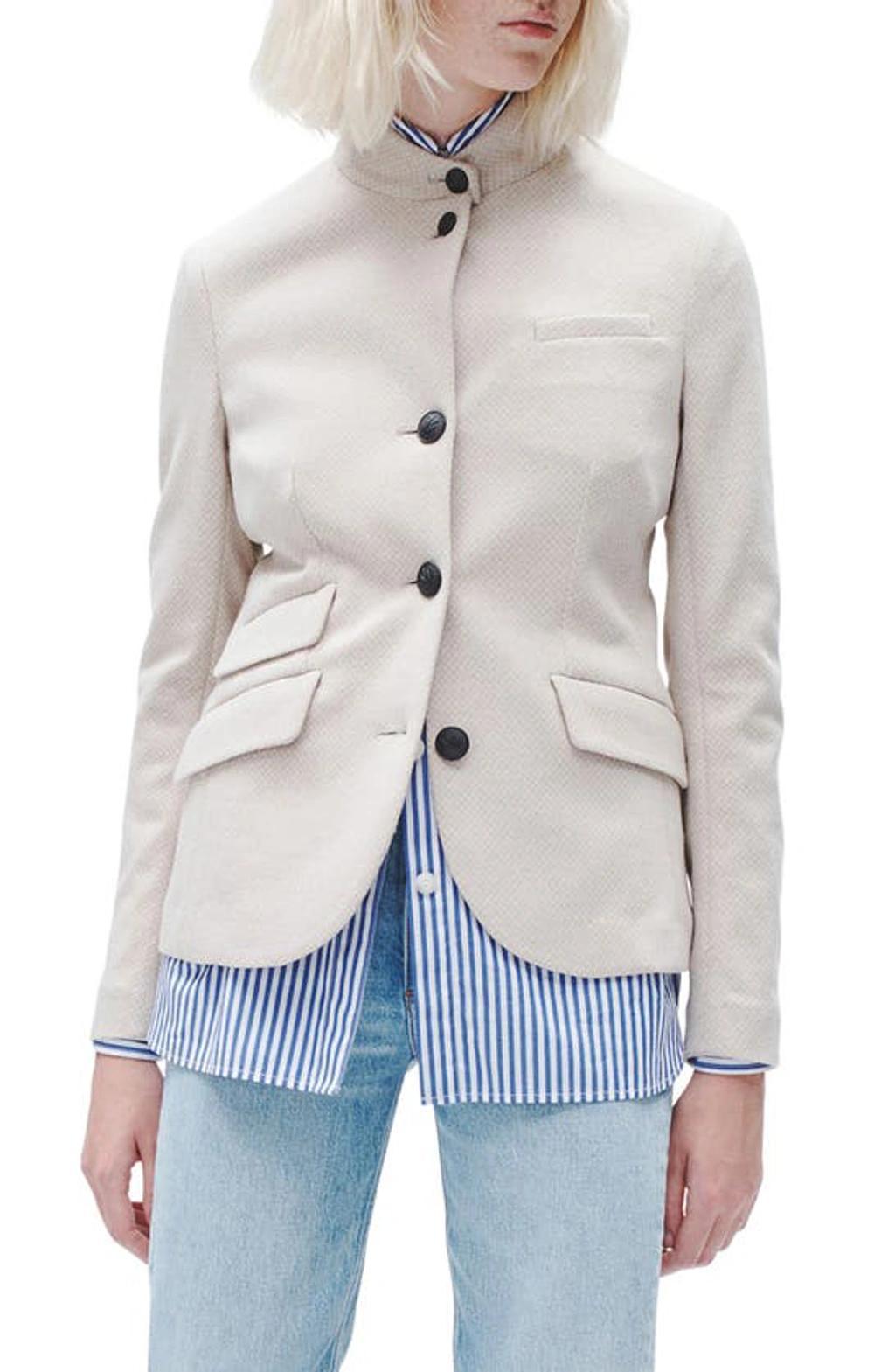 Women's Slade Italian Tweed Blazer In Beige Product Image