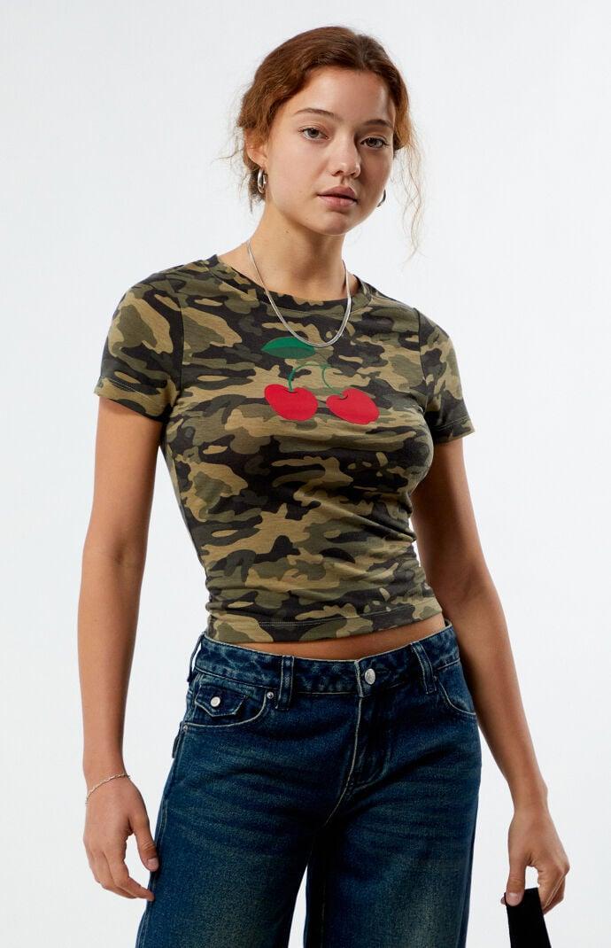 Women's Camo Cherry Baby T-Shirt product image