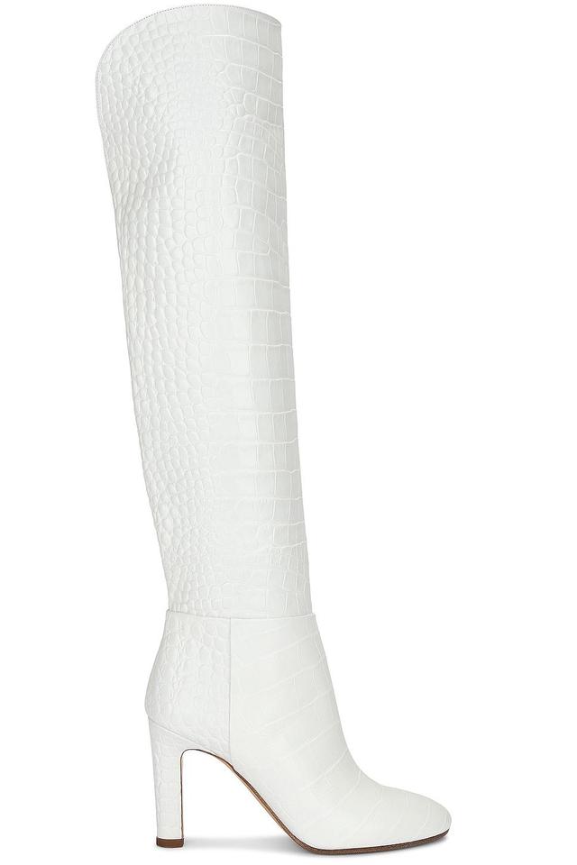 Gabriela Hearst Linda Over The Knee Boot in White - White. Size 36 (also in 38, 40, 41). Product Image