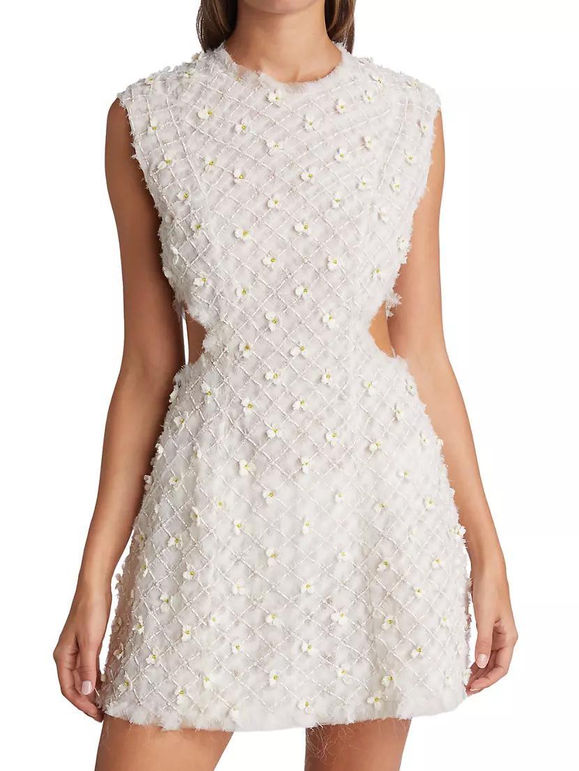 Scent Of Summer Bead & Floral-Embellished Mini-Dress Product Image