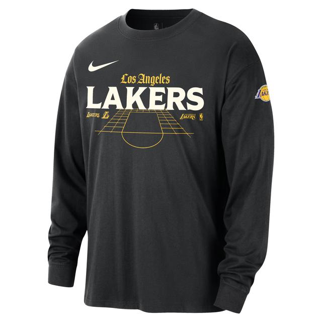 Los Angeles Lakers Nike Men's NBA Long-Sleeve Max90 T-Shirt Product Image