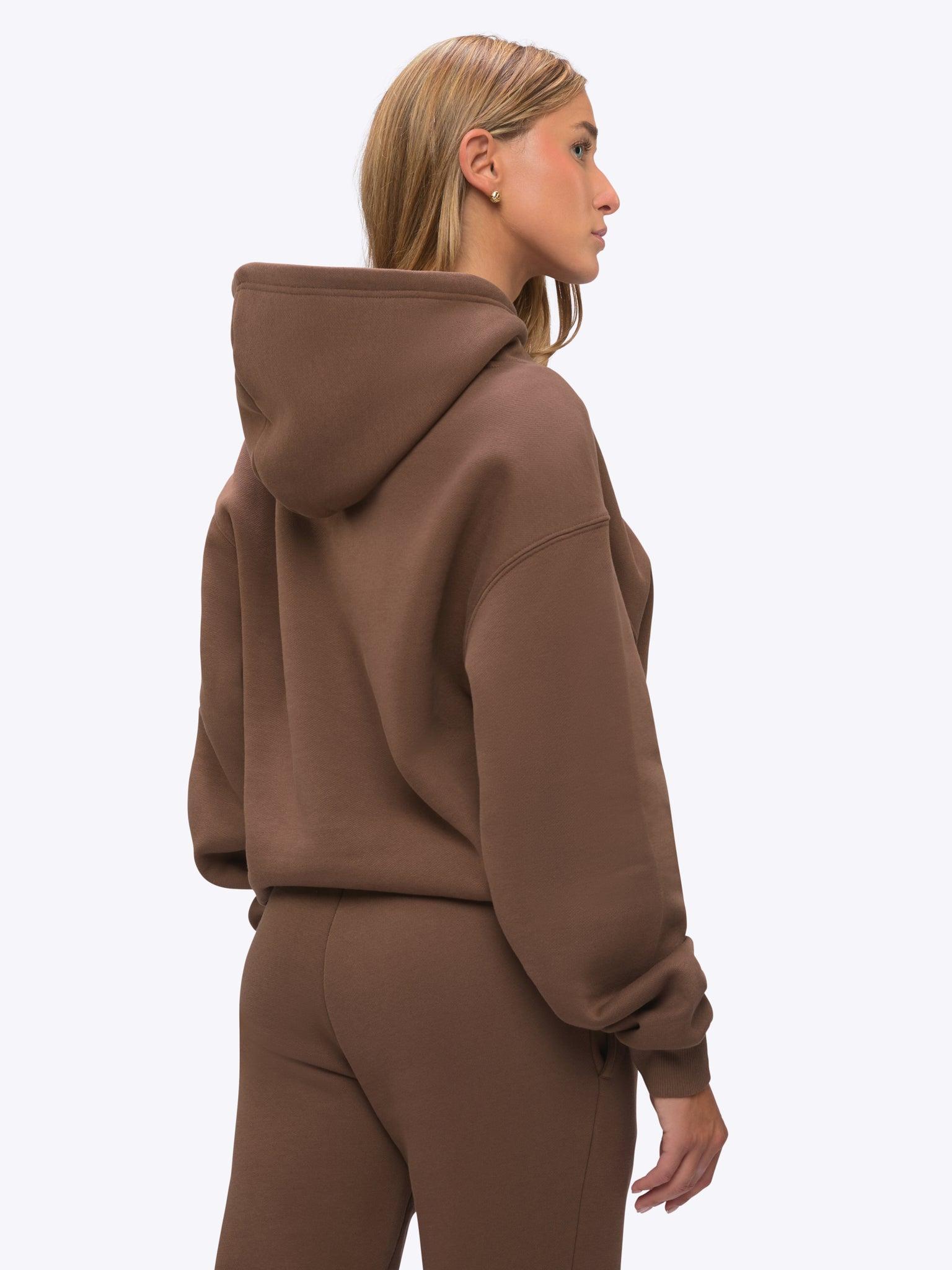 Divine Fleece Hoodie | Mocha Relaxed-fit Product Image